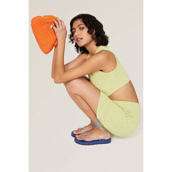 Orange Knit Handbag - Picture 2 of 2